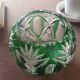 Vase boule cristal taillé