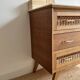 vintage rattan chest of drawers