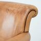 Beautiful subtle vintage sheepskin armchair with elegant legs