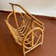 Vintage rattan magazine holder