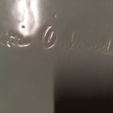 Ceramic dish by Peter Orlando, free form with abstract decoration, 1950s