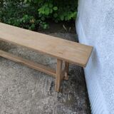 Large oak farmhouse bench