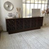 Brutalist sideboard attributed to De Coene 70s
