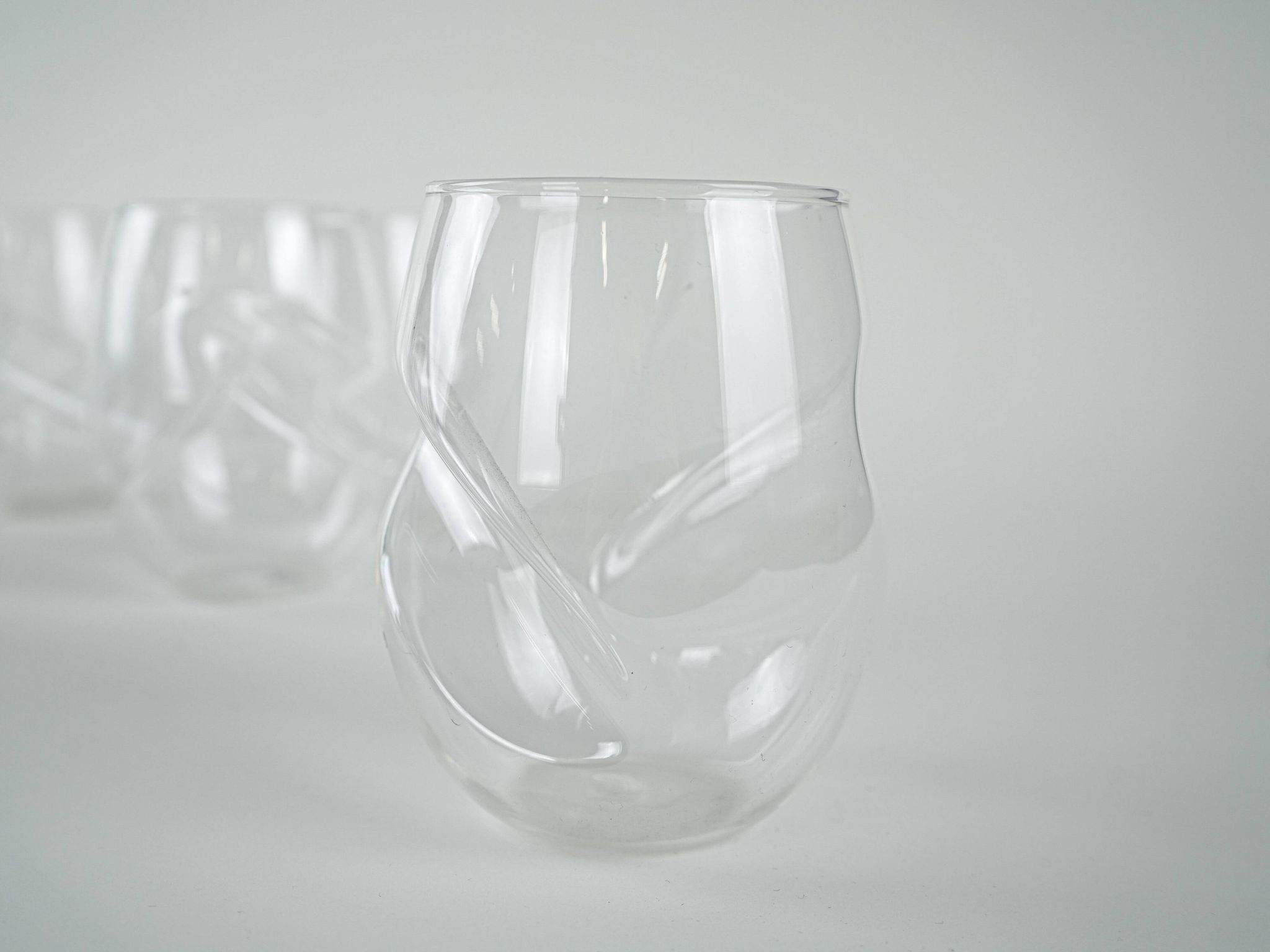Ensemble de verres, design danois, années 1970, fabriqué au Danemark.