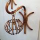 Pair of 60s rattan wall light
