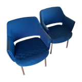 Fauteuils bleus