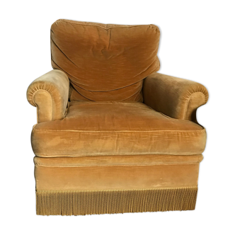Velvet armchair