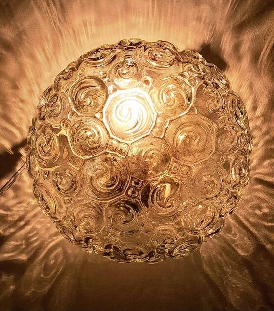 Helena Tynell snail wall or ceiling light 1970