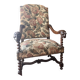 Antique armchair in Henri II style with masks