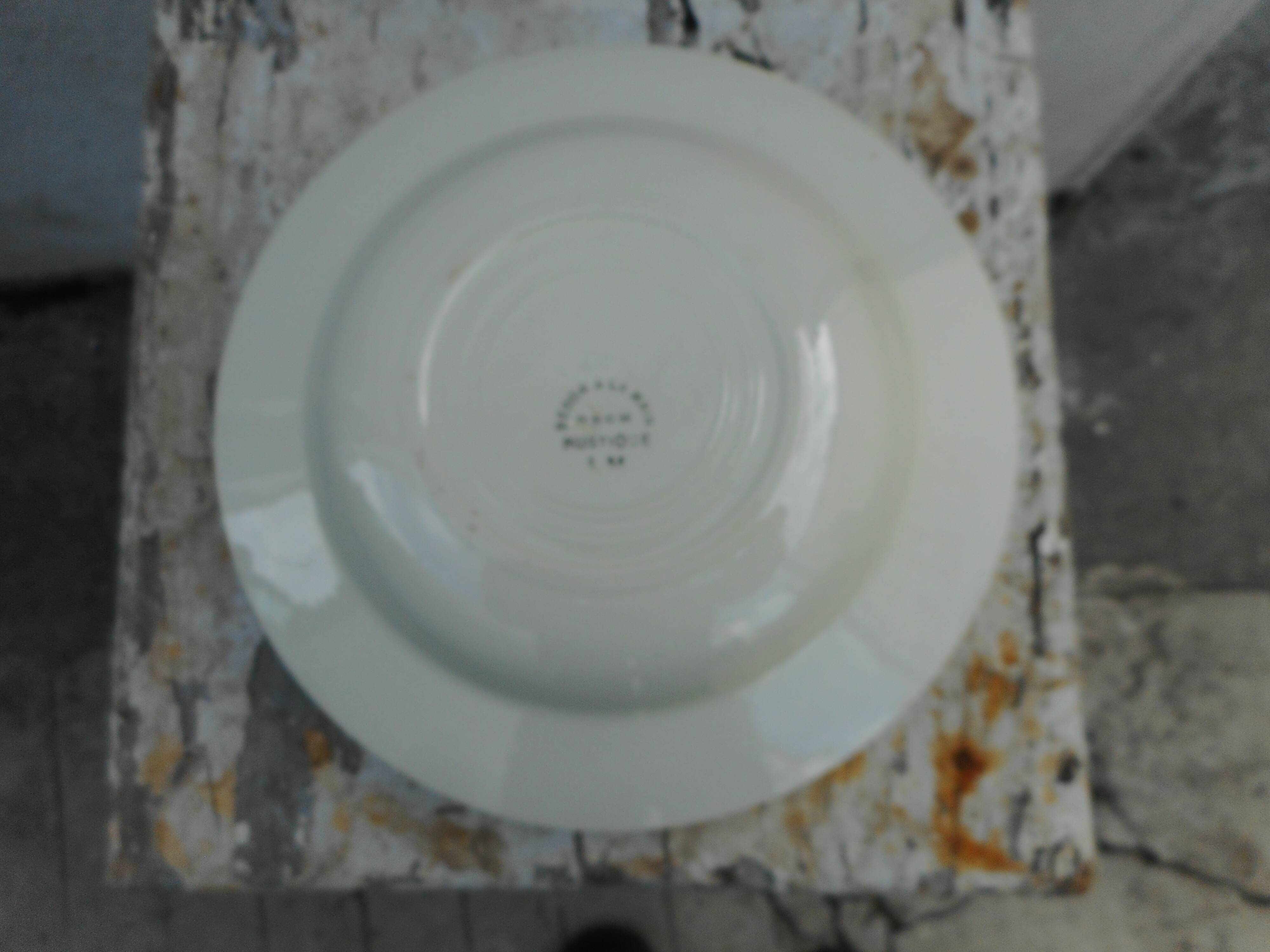 Lot of 6 hollow plates in srreguemines earthenware