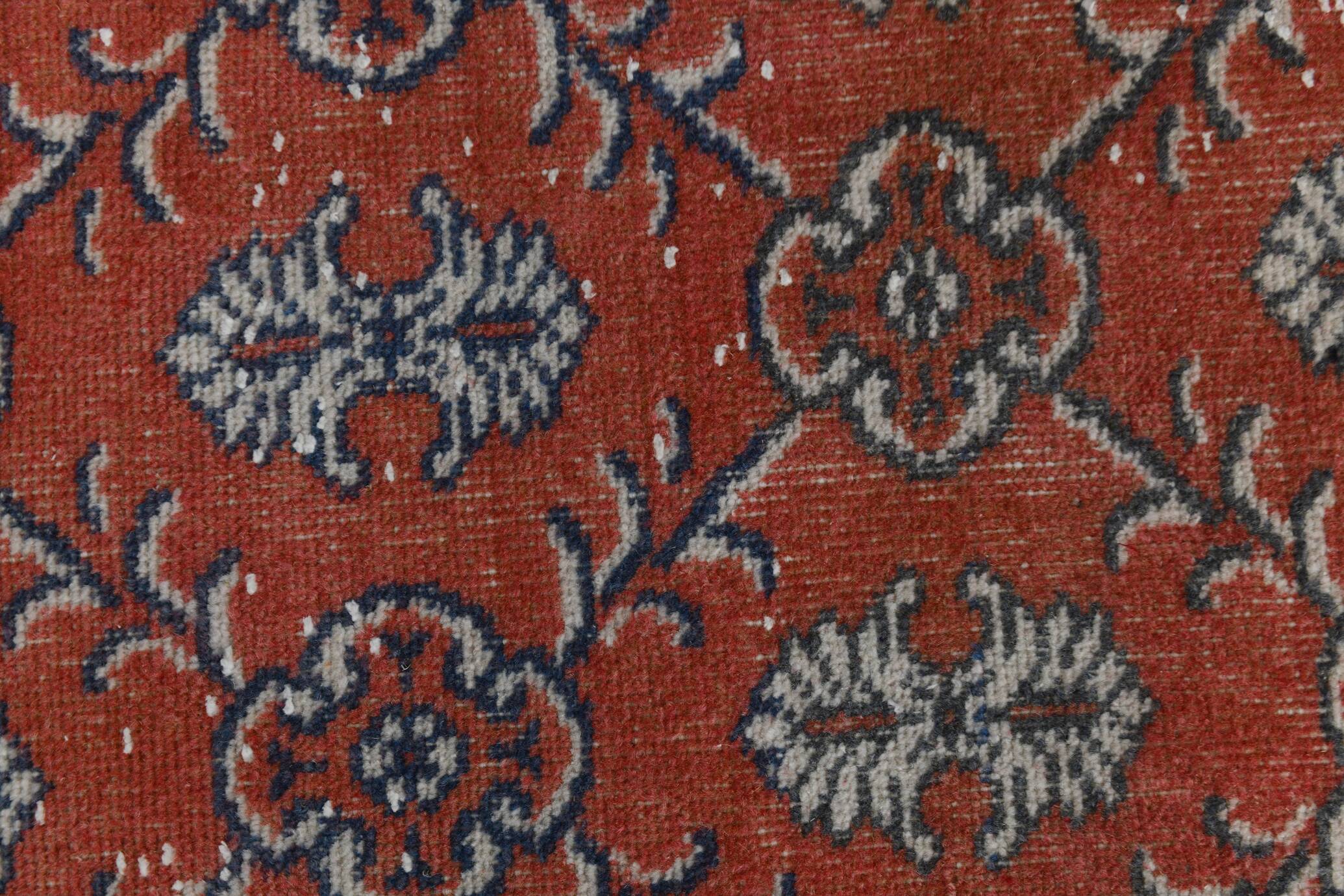 2x7 narrow vintage runner rug, 73x225cm