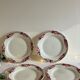 4 céranord plates with flowers