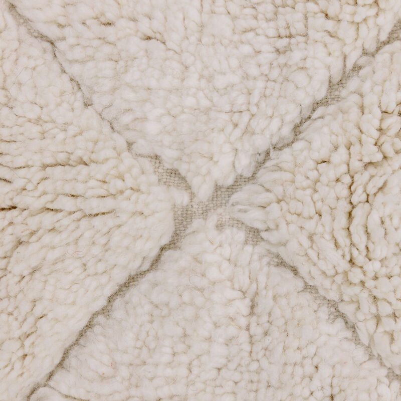 Berber carpet wool White 125x190 cm