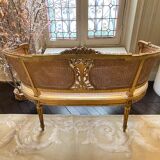 Banquette Louis XVI cannée