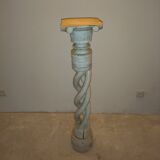 Carved wooden column