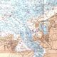 Ancient map Brittany St Malo Dinard and its surroundings 105 x 75cm