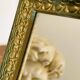 Miroir doré baroque vintage