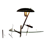 VINTAGE “Z” LAMP IN BRASS AND LACQUERED STEEL BY LOUIS KALFF 1960