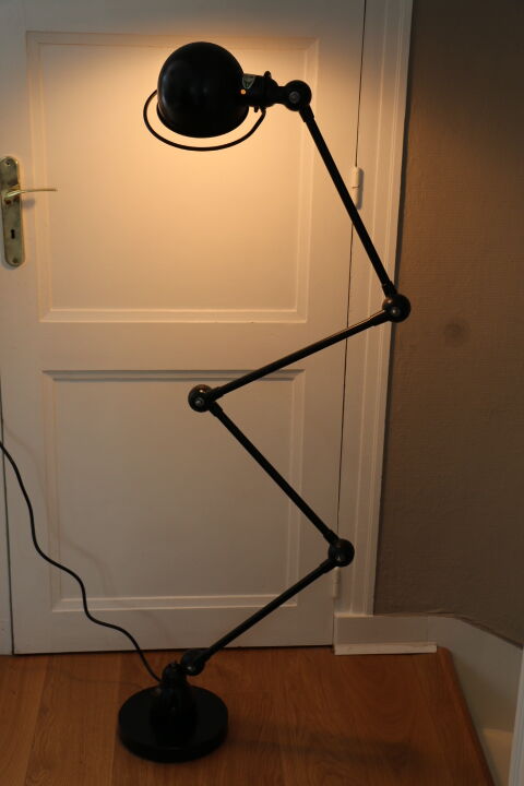 Floor lamp jielde 4 arms black 1950