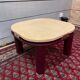 Coffee table end of sofa travertine design Roche Bobois