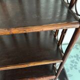 Rattan shelf / bookcase with cabinet