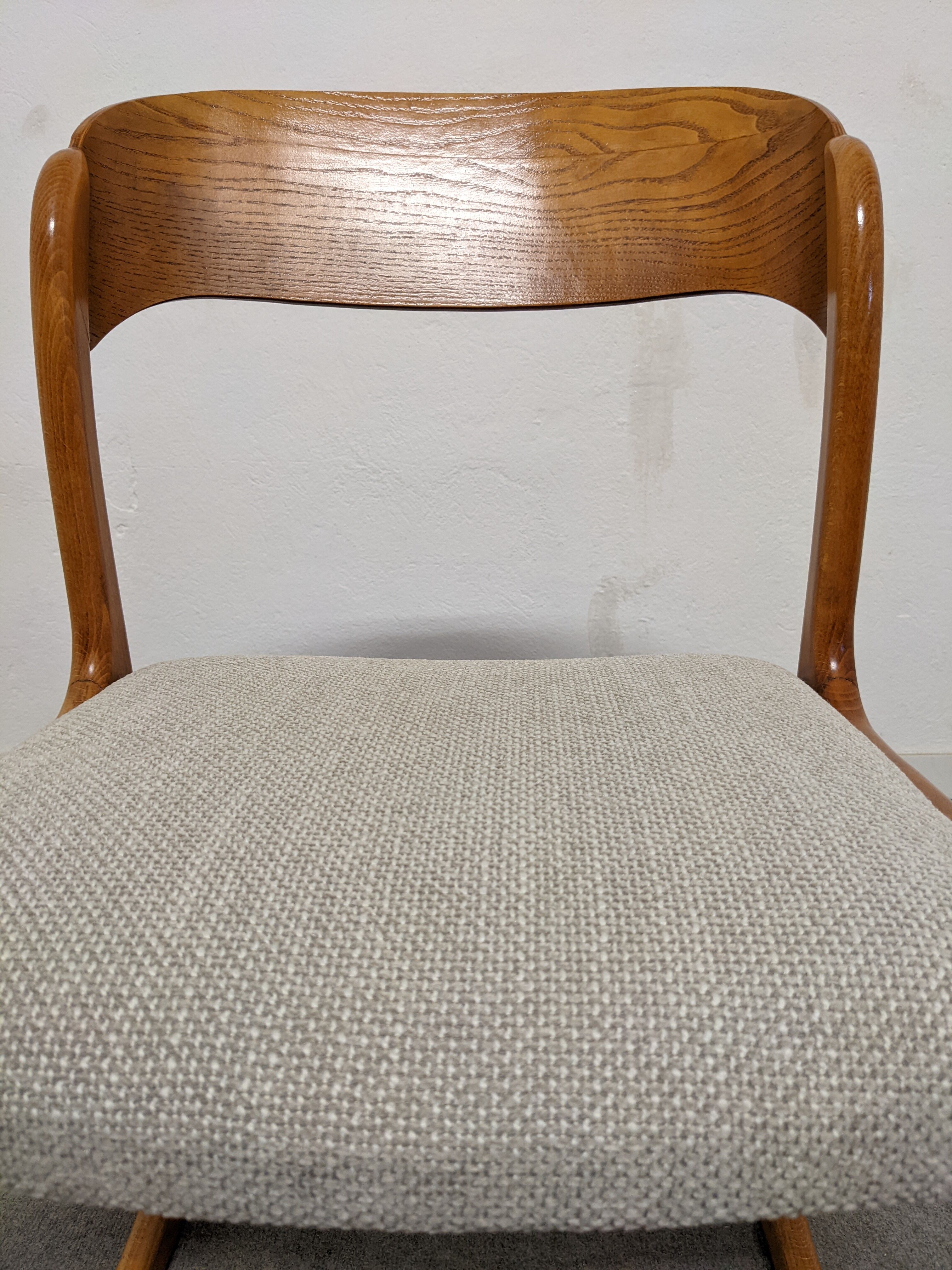 Série de 4 chaises traineau Baumann des années 60/70