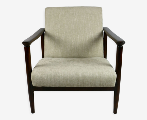 Fauteuil beige années 1970