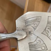 Pelle à tarte métal argenté