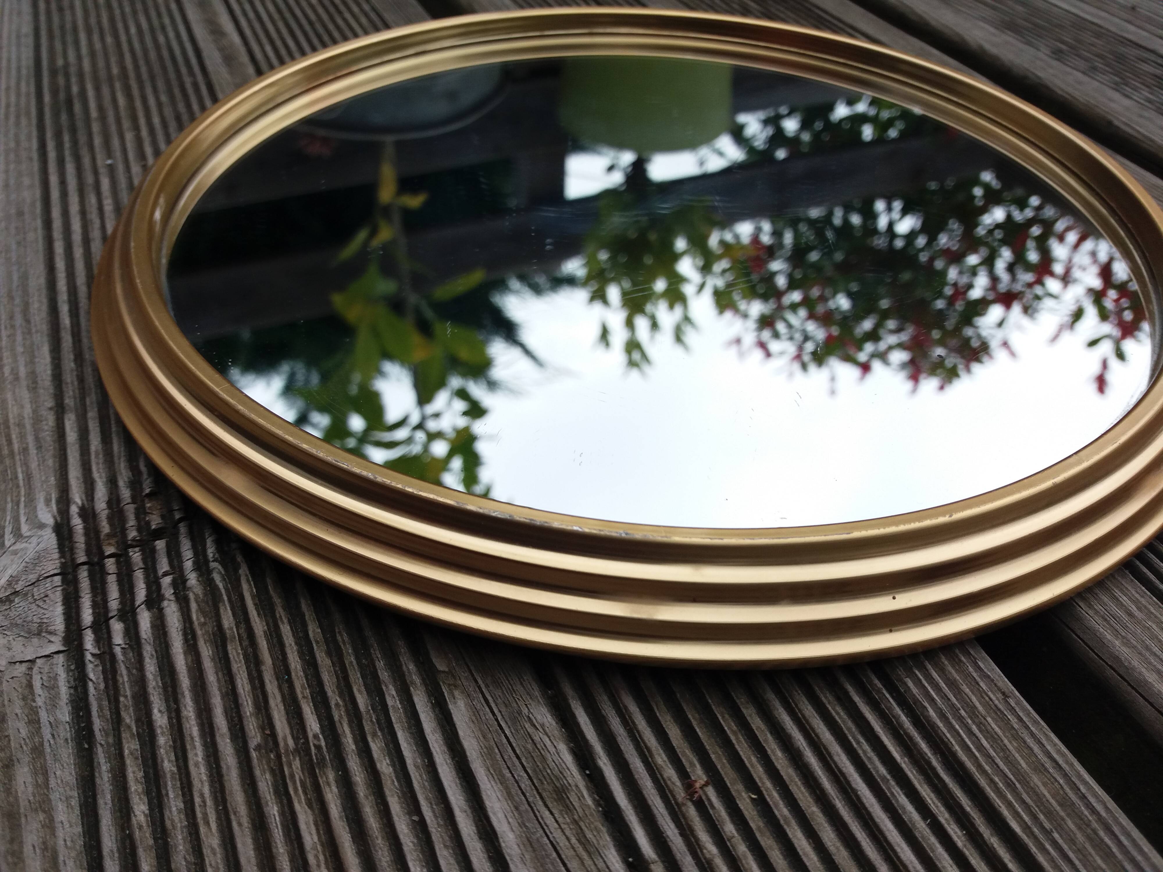 Plateau miroir rond