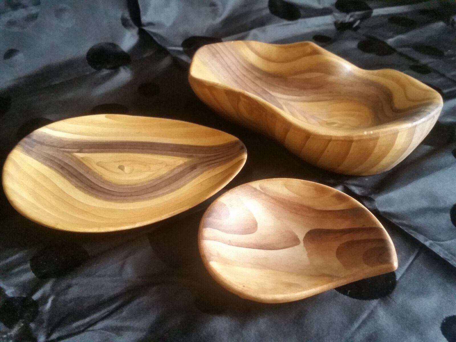 Set of 3 Grandjean Jourdan Vallauris pocket trays