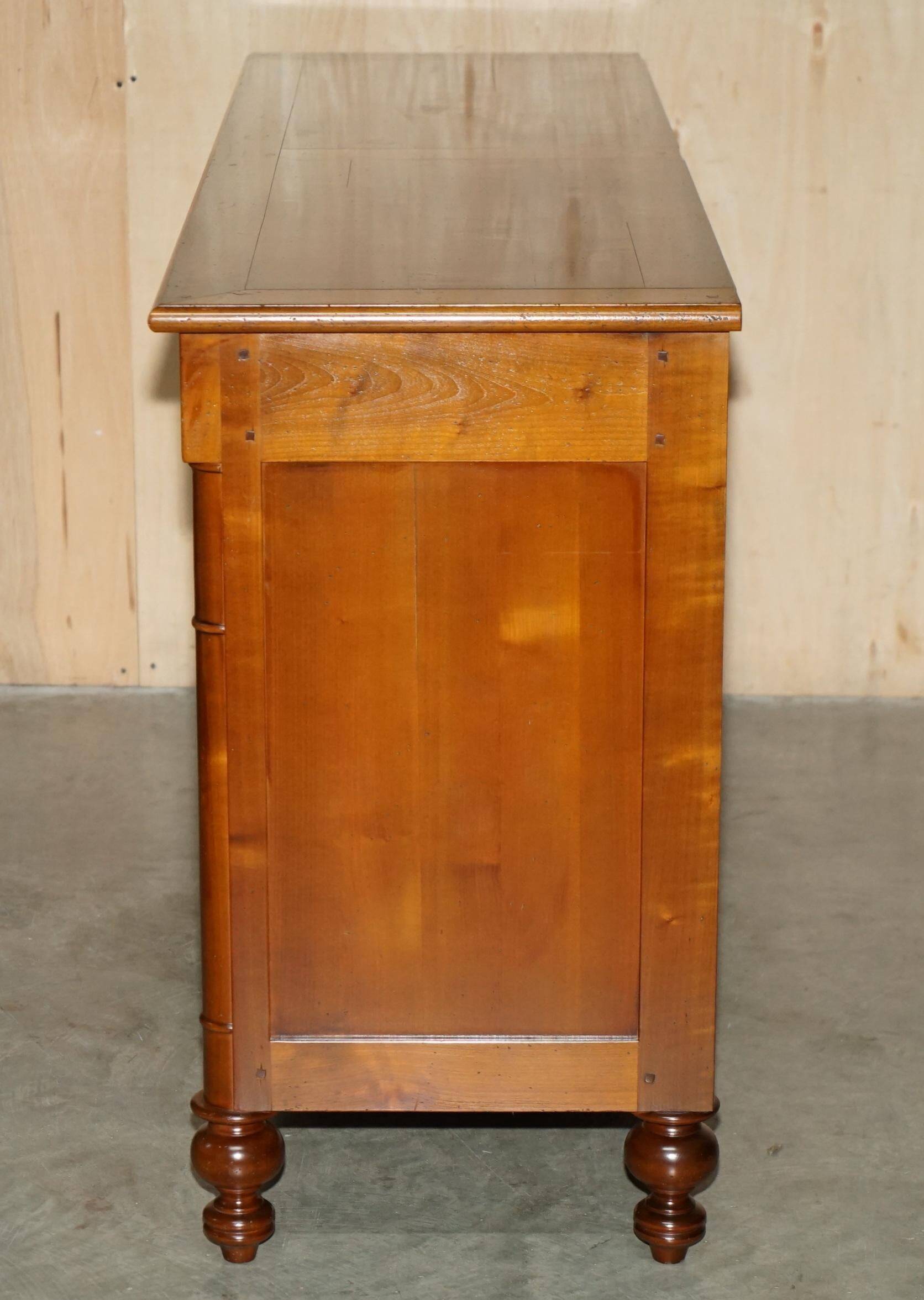 Vintage low cabinet from Grange made of cherry wood.