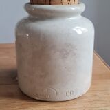 Stoneware mustard pot