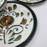 Set of 9 Boch Argenteuil dessert plates