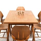 Fdb møbler dining room set consisting of 6 chairs by ejvind a.