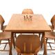 Fdb møbler dining room set consisting of 6 chairs by ejvind a.
