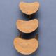 Trio of solid wood "bean" coffee tables