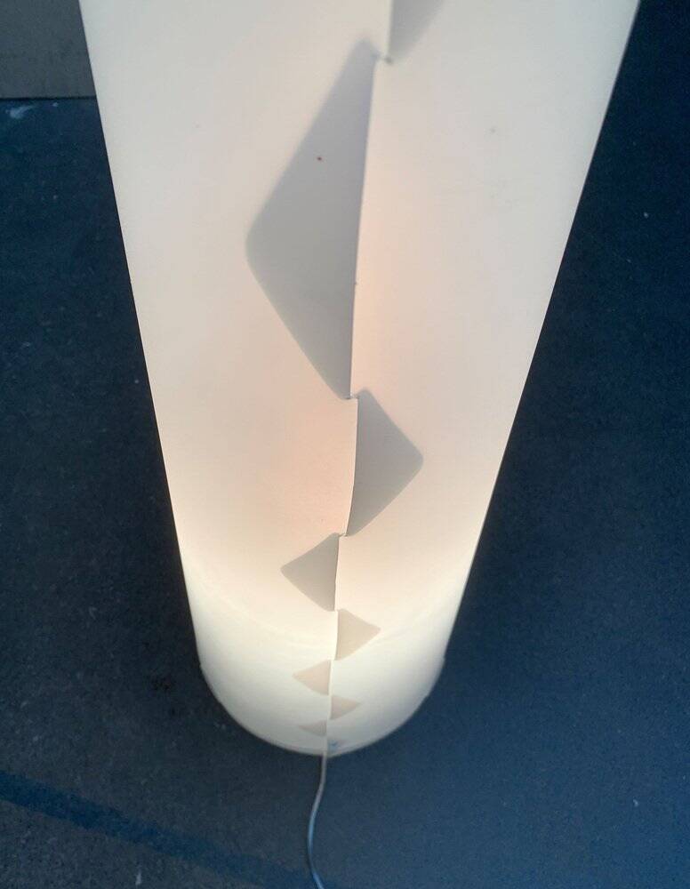 Italian postmodern cone floor lamp by Emporium
