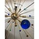 Italian Multicolored “Star” Murano Glass Sputnik Chandelier