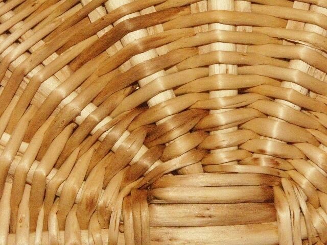 70s vintage wicker square basket