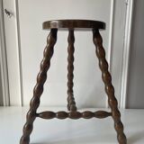 Wooden tripod stool