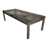 Glass and chrome table 1970