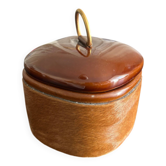 Longchamp leather and ceramic box