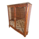 Display cabinet with 2 glass doors in marquetry.