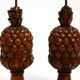 Pair of very decorative large Mid Century Modern "Pineapple" table lamps ma