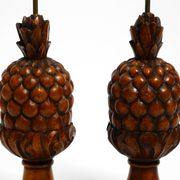Paire de grandes lampes de table "Ananas" très décoratives de style Mid-Century Modern.