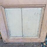 Old fir glass door