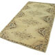 1960s handmade vintage oriental beige rug 109 cm x 200 cm