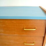 Vintage scandinavian style wooden dresser