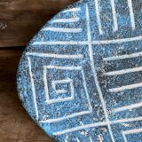 Vallauris Vintage Catchall – Palette Shape – Blue & White – 1950s/60s