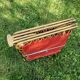 Extra bed, quilted sun lounger, Lafuma vintage 1970